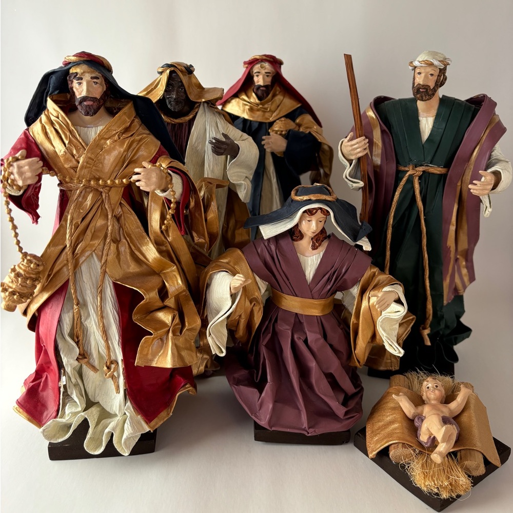 Mixed Media Nativity Set